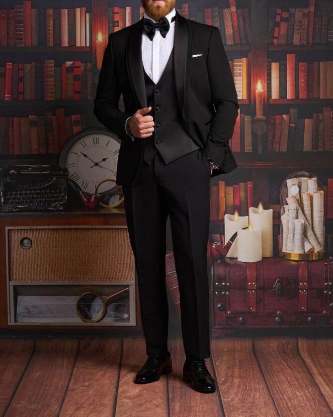Classic Black Tuxedo for Men – Timeless German Elegance | Berlinaf