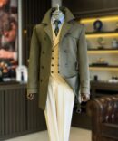 Men’s Red Velvet Tuxedo with Black Satin Shawl Lapel – Luxury Formal Dinner Jacket | Berlinaf