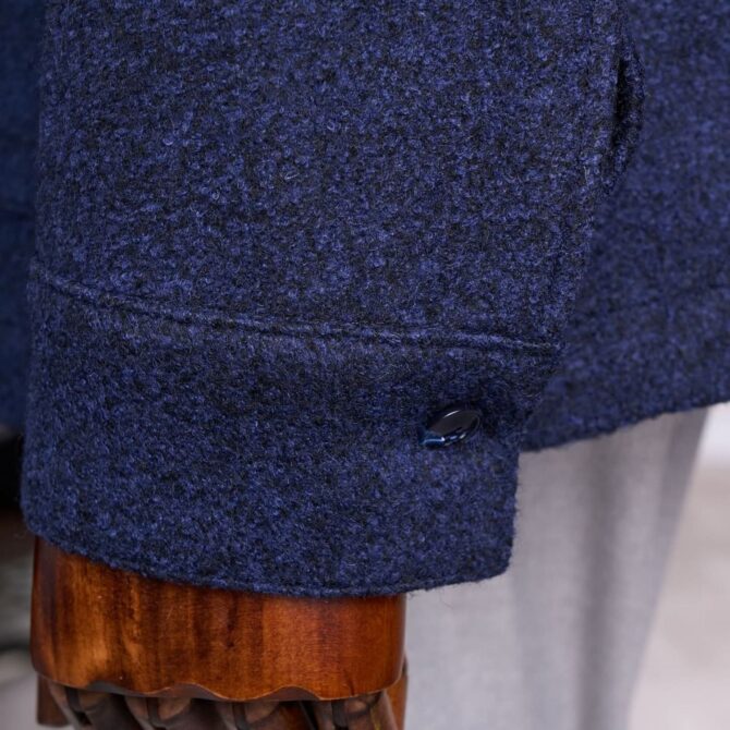 Men’s Soft Navy Wool Blazer with Patch Pockets – Tailored Smart Casual Jacket for Every Season | Berlinaf